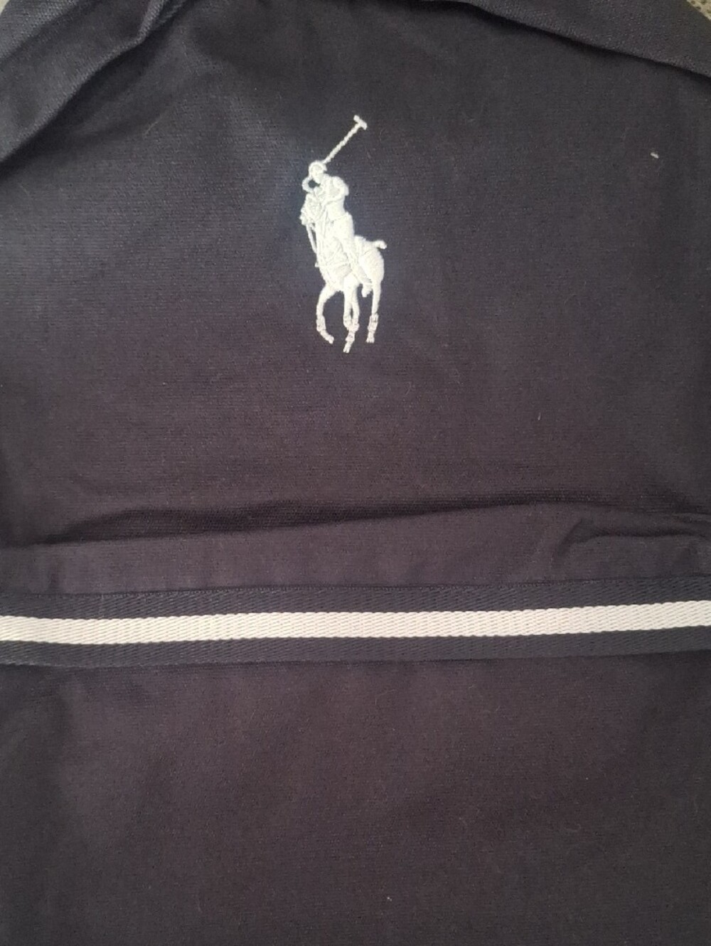 Ralph Lauren Navy Backpack with White Polo Logo - Picture 4 of 4